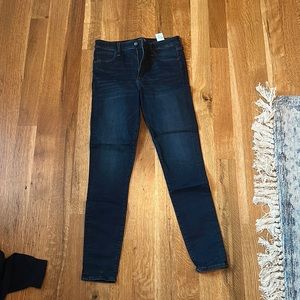 abercrombie straight leg skinny jeans. very comfy and stretchy. bought tall